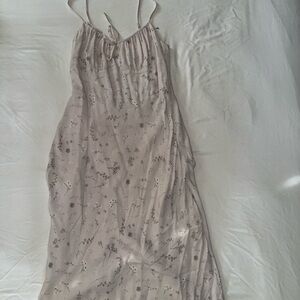 ARITZIA WILFRED PRINTED MIDI DRESS